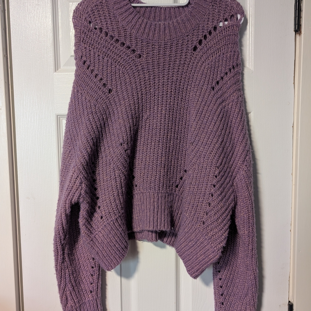 Elizabeth and James Lavender Knit Sweater